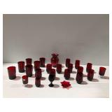Ruby Red Glassware Assortment