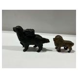 (2) Cast Iron Animal Still Banks