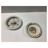 (2) Porcelain Nursery Plates