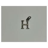 Heidi Klum Letter H Sterling Silver Pendant