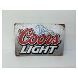 Coors Light Metal Sign