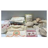Group of Vintage Lace and Linens