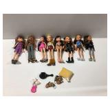 (8) Bratz Fashion Dolls with Accessories