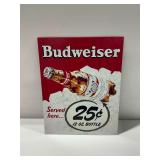 Budweiser Metal Beer Sign