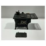 Cast Iron Crescent Toy Stove with Accessories