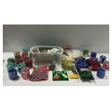 Variety of Christmas Tree Ornaments and Holiday Decor