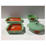 Anchor Hocking Fire King Jadeite 5-Piece Bakeware Set