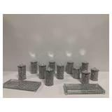 Crushed Crystal Trays and Canisters
