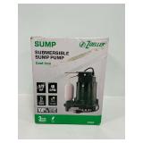 Zoeller Cast Iron Submersible Sump Pump in Box