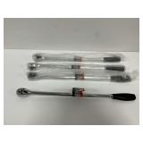 (4) New Master Mechanic 3/8 in. Drive 18 in. Extra Long Ratchets
