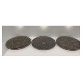 (3) Decorative Metal Plates