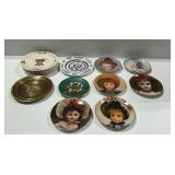 Decorative Plates with Doll and Patriotic Themes