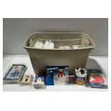 Craft Materials and Supplies with Storage Bin