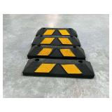 (4) Park It Rubber Parking Curbs