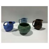 Ceramic Pitchers and Bowl Including Niloak