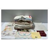 Vintage Hankies, Embroidered Work, and Other Linens