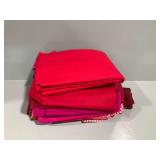 Red and Pink Fabric Assortment