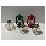 Glass and Metal Oil Lamps and Lanterns
