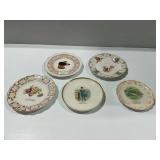 (5) Antique Porcelain Plates