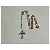 Rosary Beads with Crucifix and Center Medal of Blessed Virgin Mary and Jesus