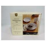 New 16-Piece Threshold Round Coupe Porcelain Dinnerware Set