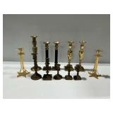 Brass and Metal Candlestick Holders