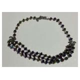 Kirks Folly Multistrand Aurora Borealis Beaded Necklace with Dragonfly Accents