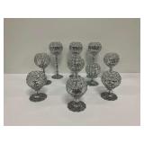Group of Crystal Candle Holders