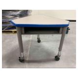 (20) New Modular Desks with Casters and Storage Compartments … stock photo used