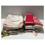 Variety of Fabric and Vintage Linens