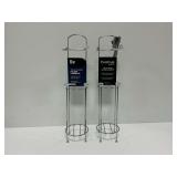 (2) Toilet Paper Holder and Reserve Stands