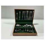 International Stainless Korea Flatware Set with Wooden Storage Chest