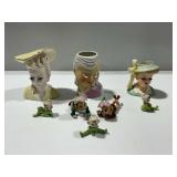 Ceramic Head Vases and Figurines