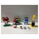 M&M Character Dispensers and Holiday Ornaments