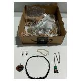 Multiple Costume Jewelry Necklaces and Earrings