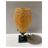 Spaghetti Glass Accent Lamp with Black and Crystal Base...works