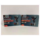 (2) Senix X2 20V Cordless 1/4 in. Impact Driver Kits