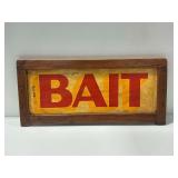 "BAIT" Wooden Framed Sign