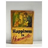 "Happiness is Homemade" Wooden Wall Sign