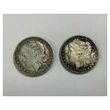 (2) Morgan Silver Dollars 1881 and 1888