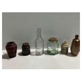 (6) Decorative Containers and Bottles