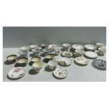 Ceramic Teacups and Saucers Assortment