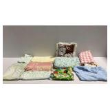 Assortment of Infant Blankets, Quilt and Nursery Decor