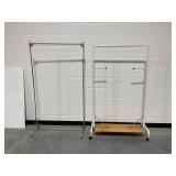 (2) Rolling Garment Racks