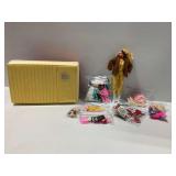 Vintage Barbie Fashion Doll with Storage Case and Accessories