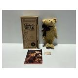Boyds Collection Mohair Teddy Bear with Box and Paperwork