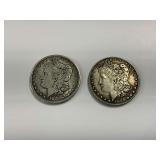(2) 1888 Morgan Silver Dollars