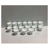 (23) Milk Glass Footed Dessert Bowls
