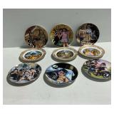 (9) Porcelain Decorative Collector Plates