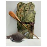 (4) Panel GhostBlind Hunting Blind with Turkey Decoy and Wooden Paddle